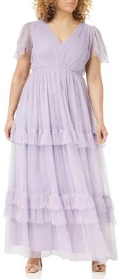 Zdjęcie produktu dla Sukienka maxi Anaya with Love dla kobiet, krótki rękaw, elegancka suknia wieczorowa, wzór zwierzęcy