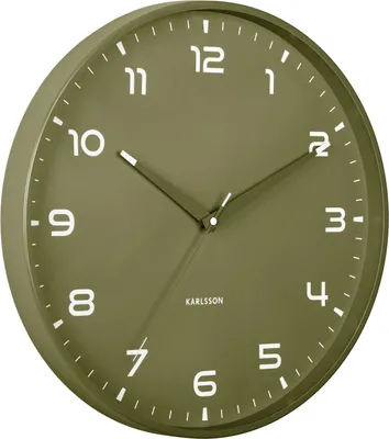 Immagine prodotto di Karlsson - Orologio da parete Orgullo - Verde militare - Ø40cm