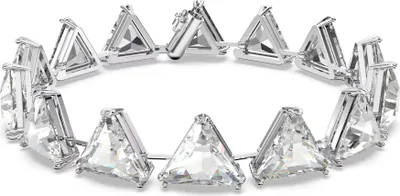 Produktbild von Swarovski Damen Armband Weiß Rhodiniert Matrix Trilliant-Schliff 5600864