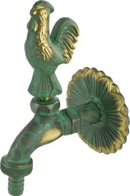 Produktbild von Nostalgie Auslaufventil Gockel 1/2 Zoll patiniertes Messing