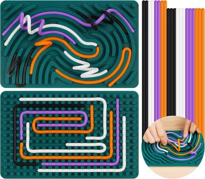 Productafbeelding van Sensorische activiteitskaart - Rustgevend fidget-speelgoed - Sensorisch knijpspeelgoed voor autisme - Draagbaar