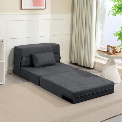 Image de Tapis de sol en polyester et mousse, couleur gris foncé