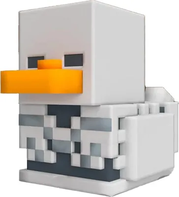 Produktbild von Minecraft - "TUBBZ" Skelett-Gummiente CD1915 (Einheitsgröße) (Grau)