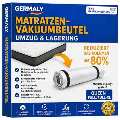 Produktbild von Vakuumbeutel Matratzenbeutel Kompressionsbeutel - 250 x 133 x 60 cm - Luftdicht und wasserdicht - Für Einzelmatratzen