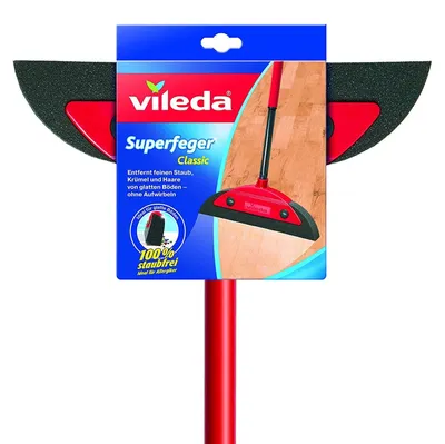 Zdjęcie produktu dla Mop Vileda Superfeger Classic z teleskopową rączką i końcówką z mikrofibry, odpowiedni dla alergików