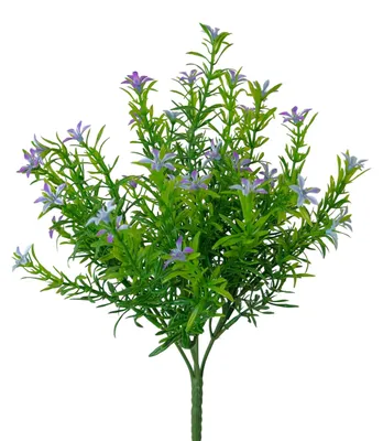 Produktbild von Künstlicher Sternblütenbusch 33cm | Kunstpflanze Kunstzweig Lavendel