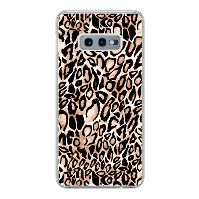 Produktbild von MuchoWow® Handyhülle Schutzhülle Hülle für Samsung Galaxy S10e Panther Druck - Schwarz - Flecken Silikon Softcase Handy Hülle - Handy