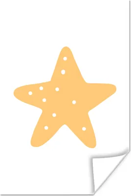 Produktbild von MuchoWow® Poster Stern - Mädchen - Jungen - Pünktchen - Kinder 20x30 cm - Papierdruck