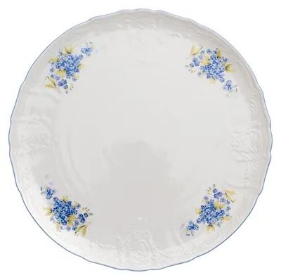 Produktbild von Thun 1794 Kuchenteller, Tschechisches Porzellan, Bernadotte, 32 cm, Brombeere, Thun