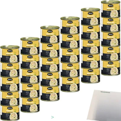 Produktbild von Menzi Hühnersuppe mit Eierstich und Reis Konzentriert 6er Pack (30X200ml Dose) + usy Block