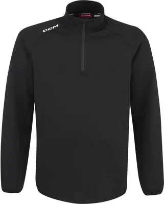 Produktbild von CCM LOCKER ROOM 1/4 ZIP Junior 2022, Größe:Junior M, Farbe:schwarz