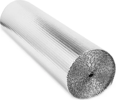 Produktbild von Folia izolacyjna Jopassy Folia izolacyjna Folia chroniąca przed zimnem Folia termoizolacyjna Podwójna aluminiowa folia bąbelkowa Aluminium 1x10m 3-4mm