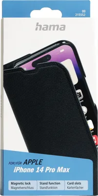 Produktbild von Hama Slim Pro, Folio, Apple, iPhone 14 Pro Max, 17 cm (6.7"), Schwarz