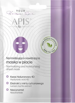 Zdjęcie produktu dla Apis - Normalizująco-Nawilżająca Maska W Płacie 20g