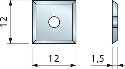 Image de Plaquette 35° 12x12x1,5 - F03FH02903 -CG08MBA310