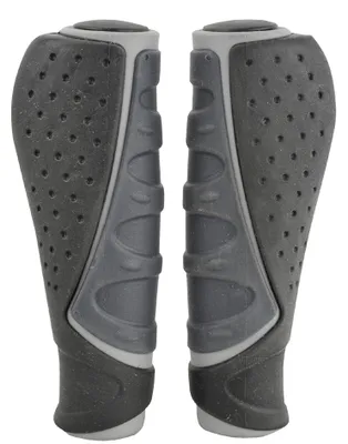 Immagine prodotto di Manopole FISCHER per manubrio bici "Trio" grigio/nero
