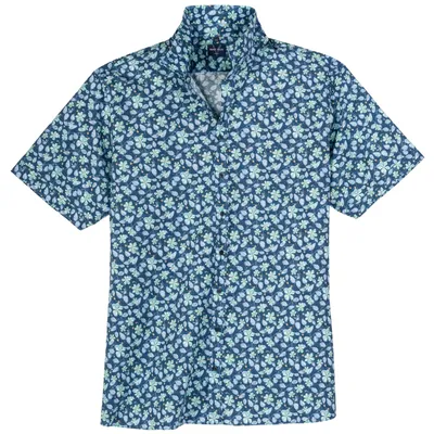 Produktbild von Marvelis Übergrößen Kurzarmhemd blau-grün floral