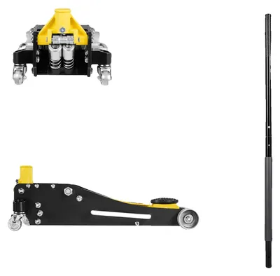 Produktbild von Bodenheber, 2 Tonnen Tragfähigkeit, Schnellhub-Dualkolbensystem, 2.5T Aluminium-Eisen