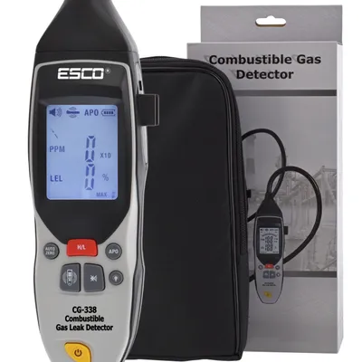 Produktbild von Gaslecksuchgerät Gasdetektor Gasmessgerät Erdgasdetektor brennbare Gastester NEU ESCO CG-338