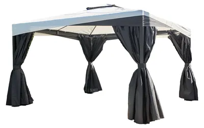 Produktbild von Sojag Malta 1014 Alu Pavillon 3x4 m mit abnehmbaren Textildach