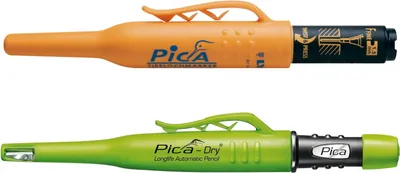 Produktbild von vasalat Pica Dry Tieflochmarker m. Graphitmine & Pica 150 Tieflochmarker schwarz