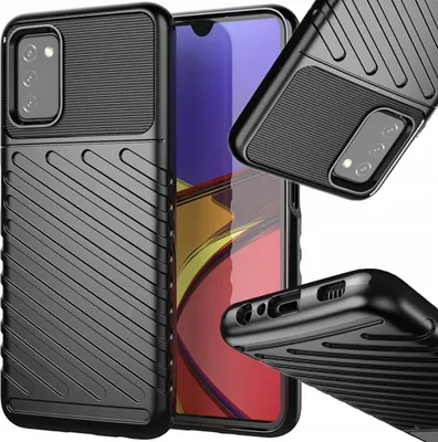 Immagine prodotto di Thunder Case Custodia blindata flessibile per Samsung Galaxy A03S Nero