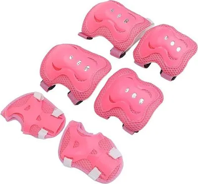 Produktbild von Famanu Knieschützer und Ellenbogenschützer für Kinder - Rosa