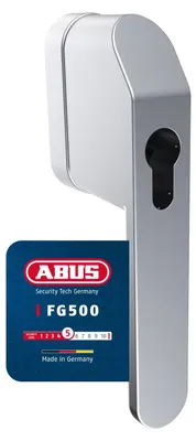 Produktbild von ABUS abschließbarer Fenstergriff FG500 HZ für Profil-Halbzylinder - Kindersicherung & Einbruchschutz für Fenster, ideal für Schließanlagen - vorbereit
