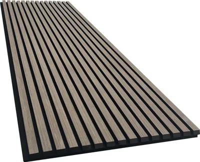 Produktbild von Akustikpaneel mit Holzfurnier in Dark Walnut - 2700x600 mm - mit PET-Filz - 1 Stück