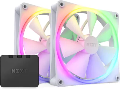 Obrázok produktu pre Sada ventiltorov NZXT F140 RGB White 2 kusy a NZXT RGB ovlda