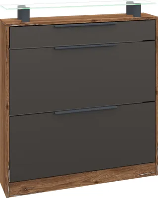 Produktbild von Schuhschrank "Tom 1" stehend, eiche-graphit