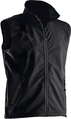 Produktbild von Jobman Softshell-Weste 7502, winddicht, wasserabweisend, leicht, schwarz, Gr. M