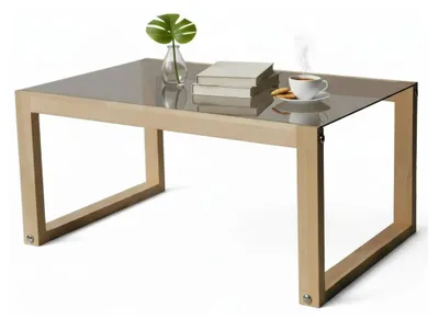 Produktbild von Aldino - Couchtisch, 85x55x40h cm in Eichebraun, mit Zeitschriftenablage