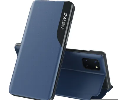 Image de Etui pour Galaxy Note 10 Lite, Smart View Window Flip StandPolyuréthaneLeather Protective Case for Samsung Galaxy Note 10 Lite blue