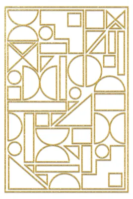 5er-Set Bilderrahmen 10x15 cm, geometrisches Design