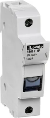 Image de Socle de fusible 1P 32A pour fusibles cylindriques 10x38mm FB01F1P