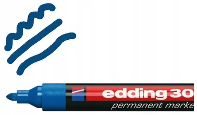 Produktbild von Edding Permanentmarker Blau Rundspitze 1,5-3mm