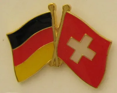 Produktbild von Schweiz / Deutschland Freundschafts Pin Anstecker Flagge Fahne Nationalflagge Schweizerfahne