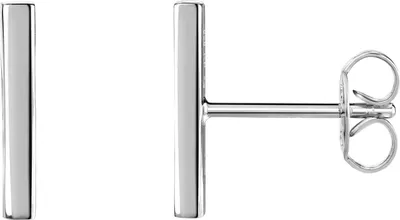 Produktbild von Celesta Silber Ohrstecker 925 Sterling Silber rhodiniert 925/- Sterling Silber 1,3cm weiß 360226079