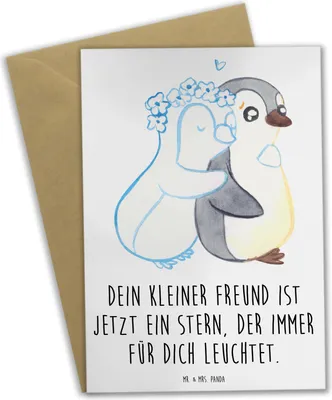 Produktbild von Mr. & Mrs. Panda abiturkarte Trauerbewältigung Haustierverlust - Weiß - Geschenk, osterkarten, Vertrauem, Trost, osterkarte, Mutmacher, Zuversicht, Hoffnung, Grußkarte