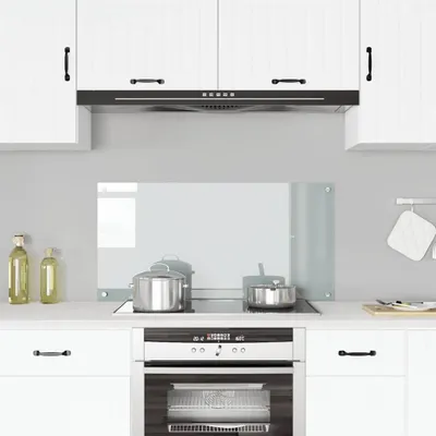 Obrázok produktu pre vidaXL Kuchynský backsplash Transparentné tvrdené sklo 100 × 50 cm