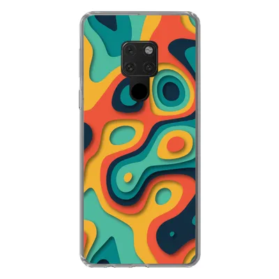 Produktbild von MuchoWow® Handyhülle Schutzhülle Hülle für Huawei P40 Lite Kreis - Muster - Farben Silikon Softcase Handy Hülle - Handy