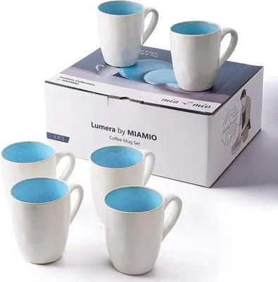 Zdjęcie produktu dla Zestaw 6 niebieskich kubków Lumera