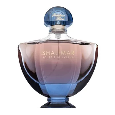 A bottle of Guerlain Shalimar Souffle De Parfum.