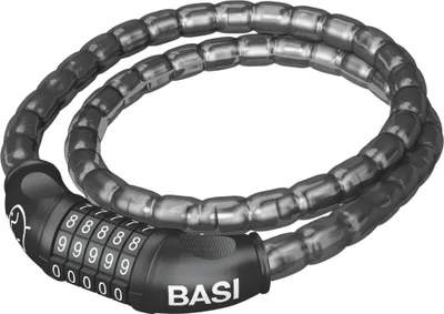 Produktbild von BASI - Zweirad-Panzerkabel - ZR 308 - Vinylummantelung - mit 5-stelligen Zahlencode - 6990-0308