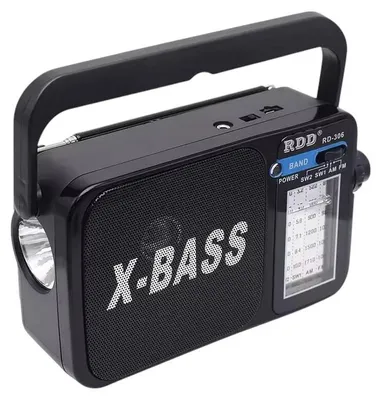 Obrázek produktu pro Verk 27544 Přenosné analogové rádio AM/FM/SW, Micro USB, 3.7V, 1200mAh, černé