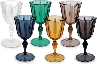 Immagine prodotto di Excelsa set di 6 bicchieri Country Chic in plastica da 25 cl colorati