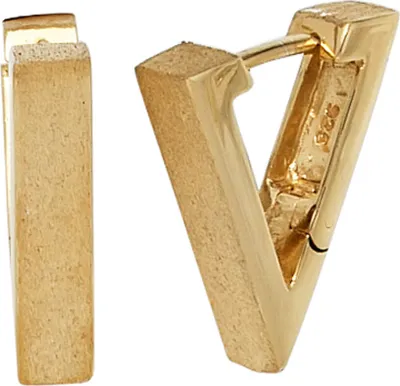 Produktbild von JOBO Creolen 925 Sterling Silber vergoldet eismatt Ohrringe