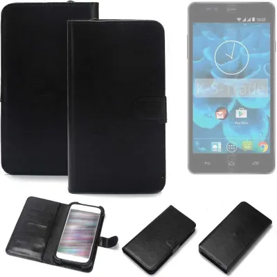 Produktbild von K-S-Trade Handyhülle Schutzhülle kompatibel mit Qilive Q4 5.5 Handy Schutz Hülle Handyhülle Bumper schwarz 1x