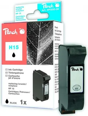 Zdjęcie produktu dla Peach 310777, Czarny, Tusz na bazie pigmentu, 44 ml, 1 szt., 950 stron(y)